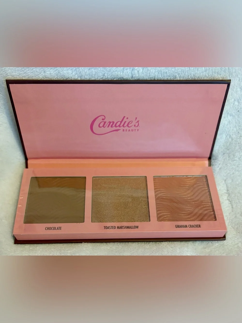 Candie's Beauty Contour Palette - Pink Logo on Brown Packaging